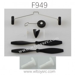 WLTOYS F949 2.4G RC Airplane Parts Propeller Landing Gear Parts Bag