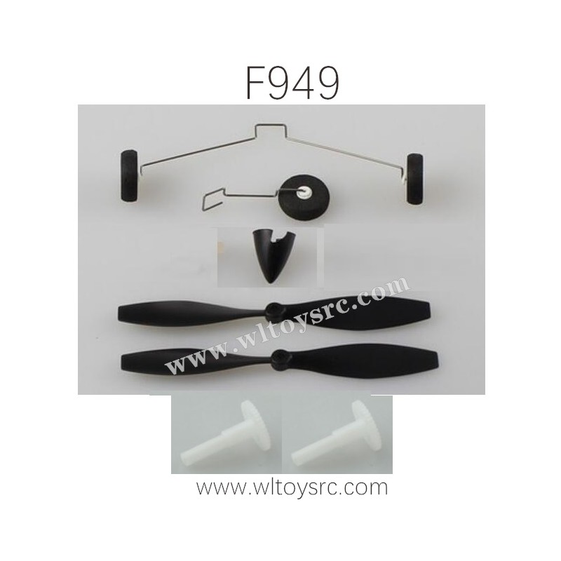 WLTOYS F949 2.4G RC Airplane Parts Propeller Landing Gear Parts Bag