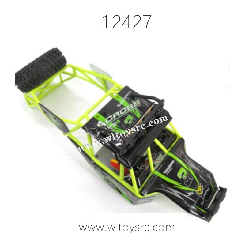 WLTOYS 12427 1/12 Off-Road RC Truck Parts Car Body Assembly