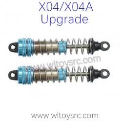 XLF X04 1/10 RC Car Upgrade Parts, Alloy Oil Shock Absorber, X04A Parts