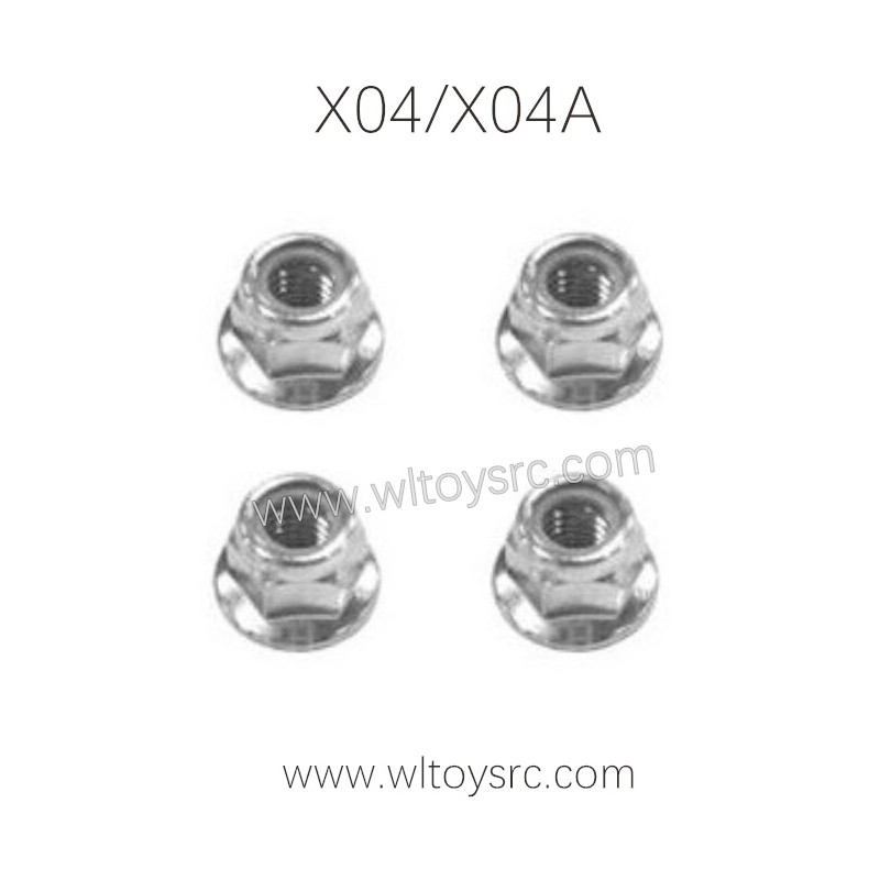 XLF X04 1/10 RC Monster Truck Parts, Flange Locknut