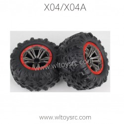 XLF X04 RC Car Tires Assembly, X04A 1/10 Spare Parts