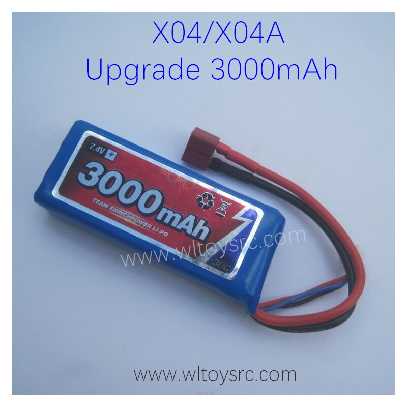 XLF X04 1/10 RC Car Upgrade Parts Battery 7.4V 3000mAh