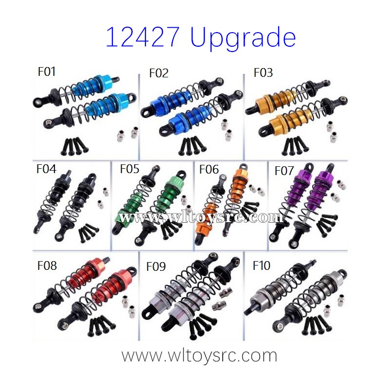 WLTOYS 12427 1/10 RC Climbing Upgrade Parts Front Shock Absorbers