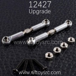 WLTOYS 12427 1/10 Upgrade Parts Upper Arm Connect Rod Silver