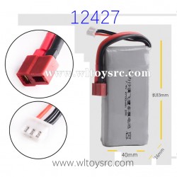 WLTOYS 12427 RC Car Upgrade Battery 7.4V 2700mAh
