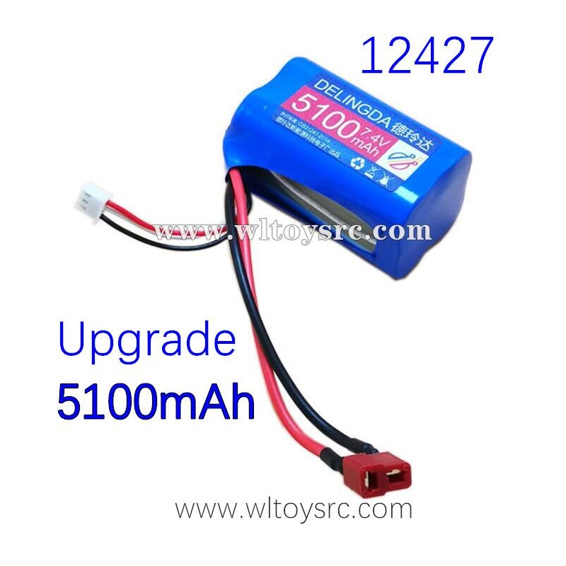 WLTOYS 12427 Upgrade Parts Battery 7.4V 5100mAh