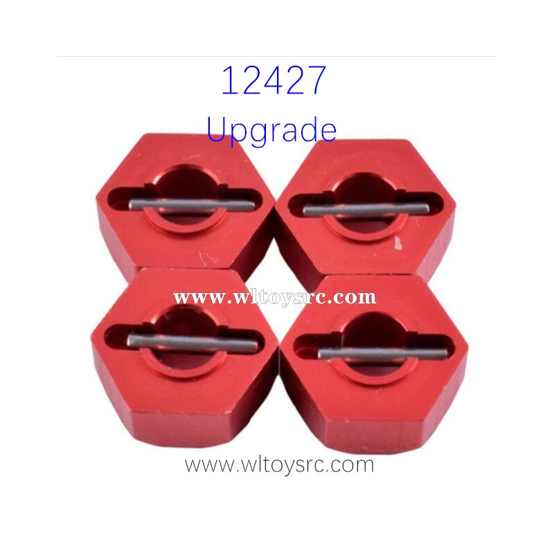 WLTOYS 12427 Upgrade Parts Hex Nut Red