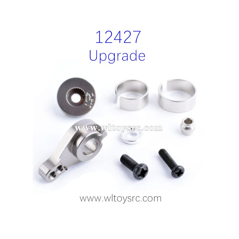 WLTOYS 12427 1/12 RC Car Upgrade Parts Buffer Arm 25T Silver