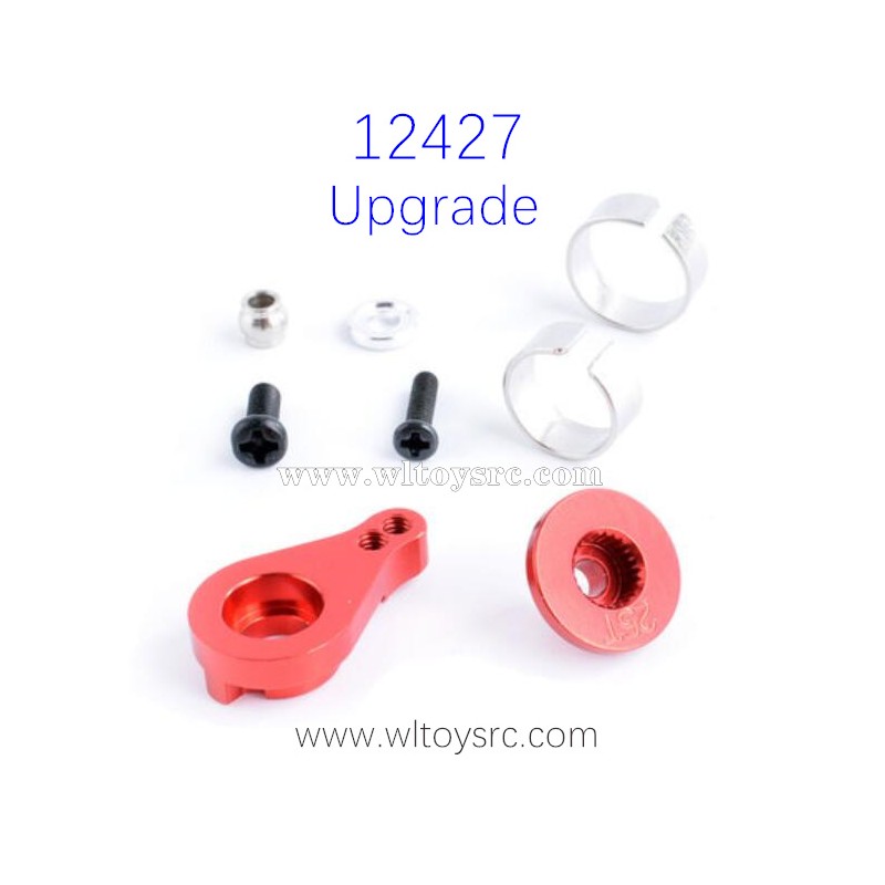 WLTOYS 12427 1/12 RC Car Upgrade Parts Buffer Arm 25T Red