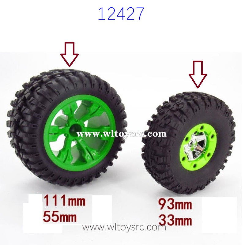 WLTOYS 12427 RC Car Upgrade Parts Big Wheels Increase Size