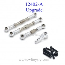 WLTOYS 12402-A Upgrade Parts Metal Connect Rods Silver
