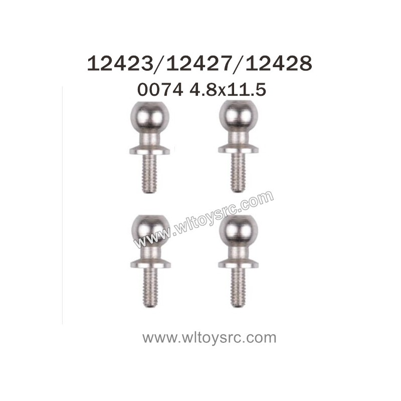 WLTOYS 12423 12427 12428 RC Car Parts 0074-Ball Screws