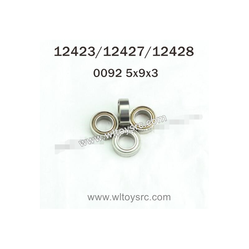 WLTOYS 12423 12427 12428 1/12 RC Car Parts 0092 Balling 5X9X3