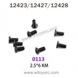 WLTOYS 12423 12427 12428 Parts 0113 M2.5 Countersunk screw