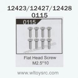 WLTOYS 12423 12427 12428 Parts 0115 Flat Head Screw M2.5X10