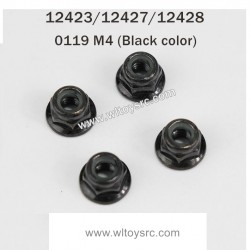 WLTOYS 12423 12427 12428 Parts 0119 M4 Nuts Black