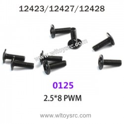 WLTOYS 12423 12427 12428 Parts 0125 2.5X8 PWM Screws