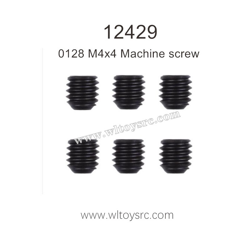 WLTOYS 12429 RC Car Parts, M4x4 Machine screw