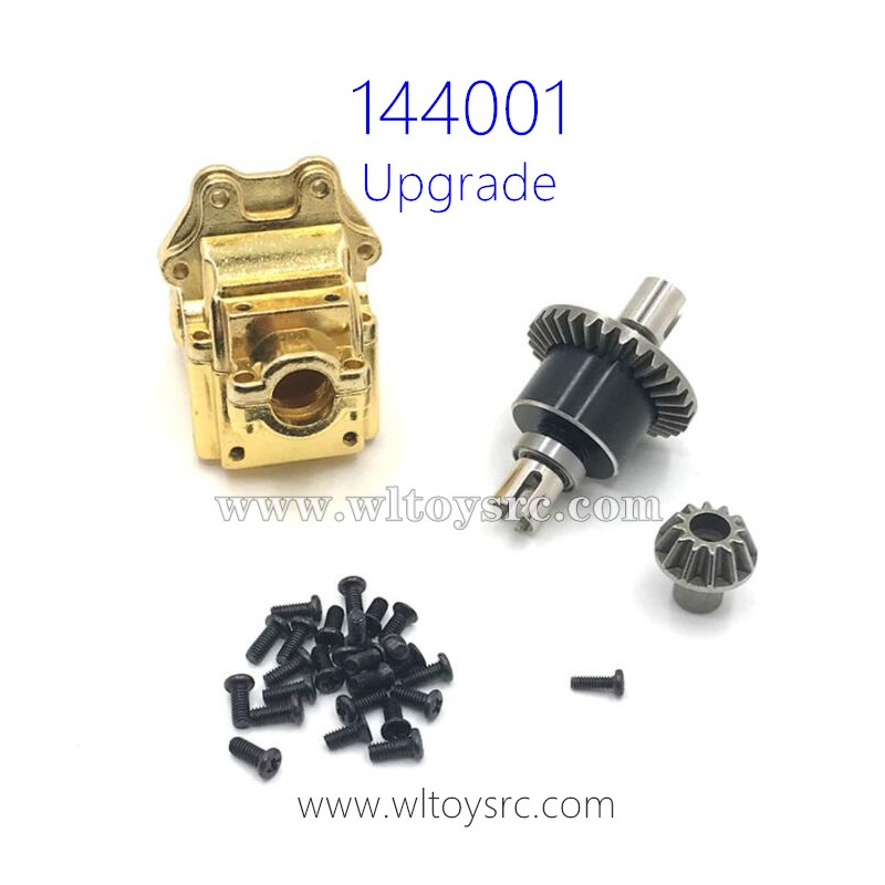 WLTOYS 144001 Upgrade Parts Differential Assembly with Gearbox Golden
