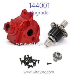 WLTOYS 144001 Upgrade Parts Differential Assembly with Gearbox Red