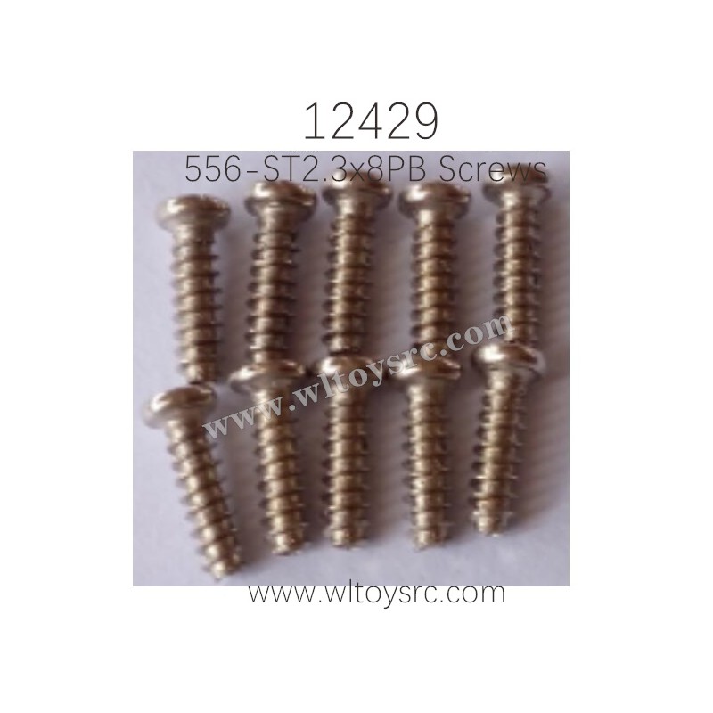 WLTOYS 12429 Parts, 556 ST2.3x8PB Screws