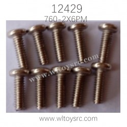 WLTOYS 12429 Parts, 760 Phillips round head machine screw