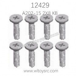 WLTOYS 12429 Parts, A202-15 Phillips flat head screw