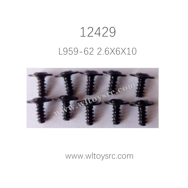WLTOYS 12429 Parts, L959-62 Self-tapping screws with Round Head