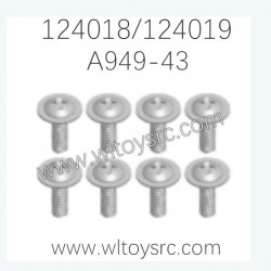 WLTOYS 124018 124019 Parts A949-43 Round head with screw