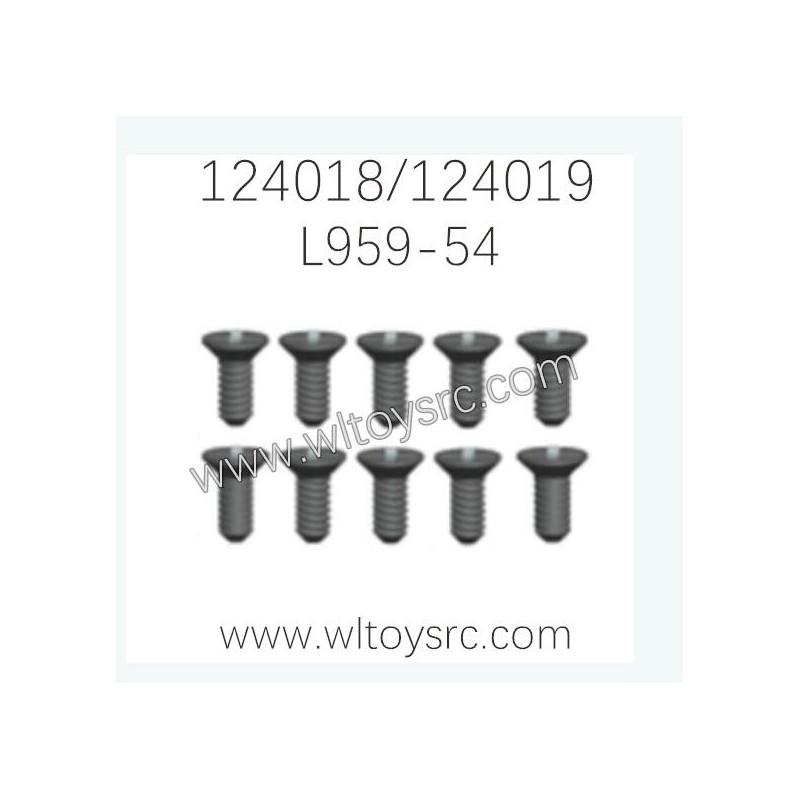 WLTOYS 124018 124019 Parts L959-54 Countersunk head tapping screw