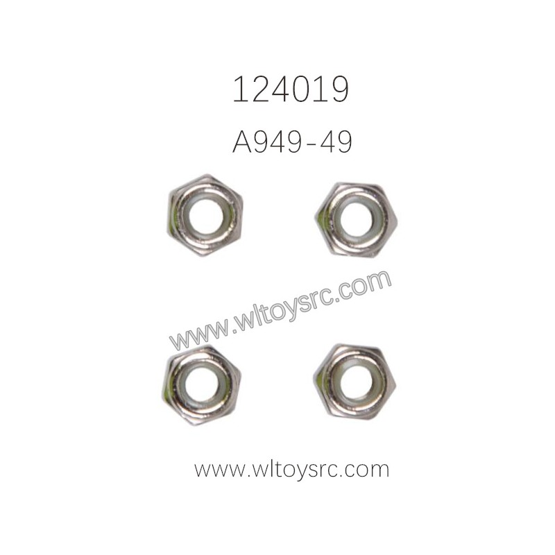 WLTOYS 124019 Parts A949-49 M3 Nuts