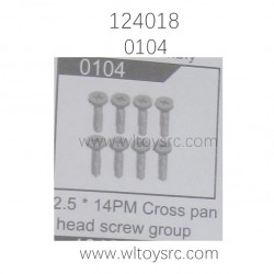 WLTOYS 124018 Parts 0104 Cross Pan Head Screw Group