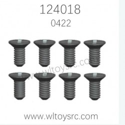 WLTOYS 124018 Parts 0422 2X6KM Screws