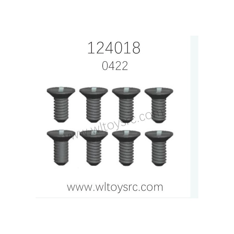 WLTOYS 124018 Parts 0422 2X6KM Screws