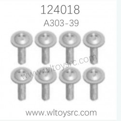 WLTOYS 124018 Parts A303-39 ST2.6X6PWB6 Round round head screw