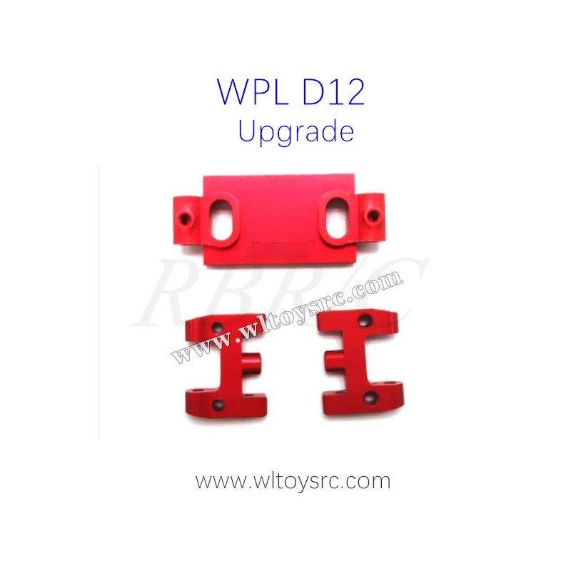 WPL D12 Upgrades Metal Swing Arm Red