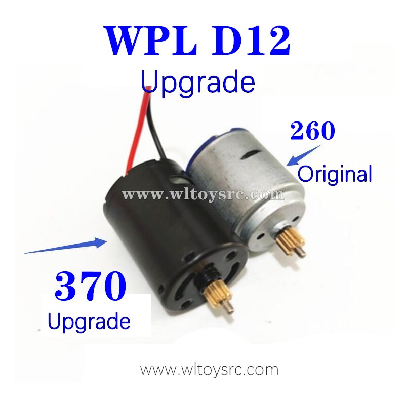 WPL D12 1/10 Upgrades Parts, 370 Motor More Power