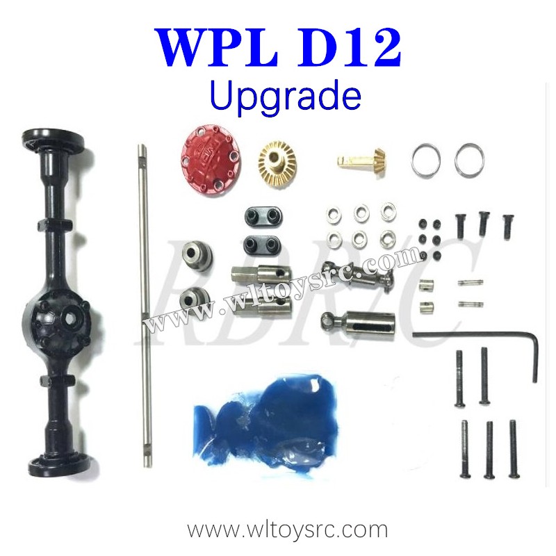 WPL D12 Upgrades Metal Parts, Rear Axle Shell and Drive Shaft