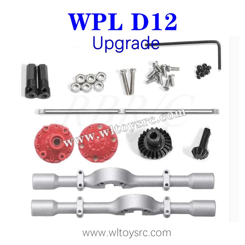 WPL D12 1/10 RC Truck Upgrades Parts, Rear Axle Shell