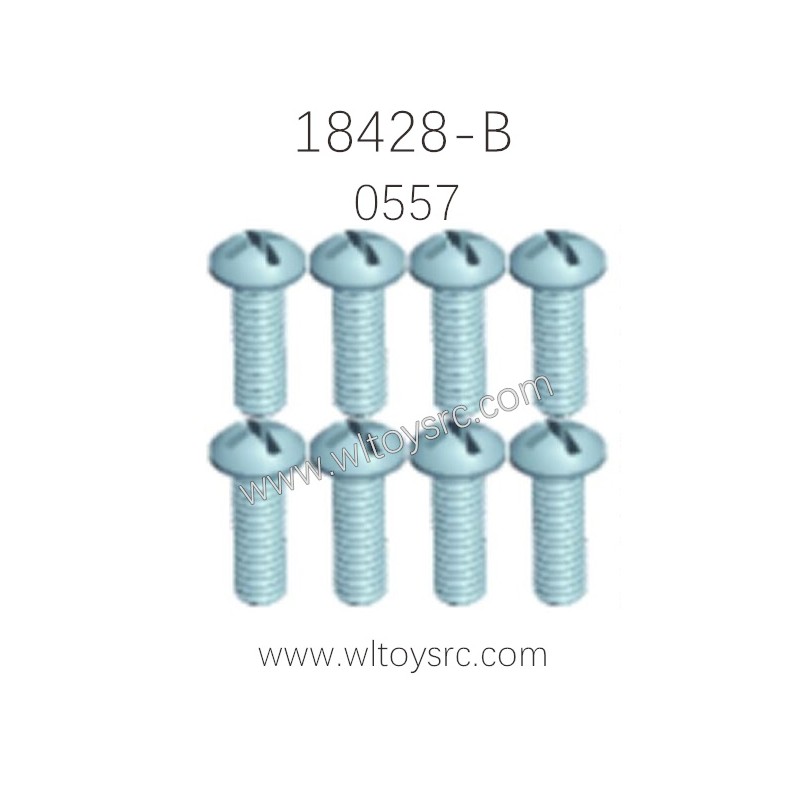 WLTOYS 18428-B Parts, 0557 ST2.3X8PB Lower half screw