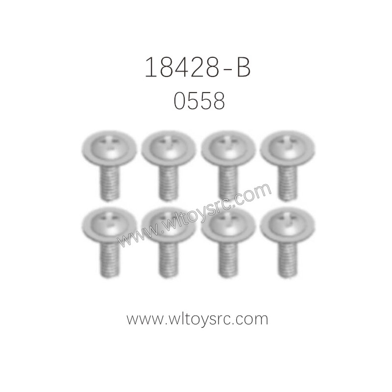 WLTOYS 18428-B Parts, 0558 ST2.6X6PWB Screws