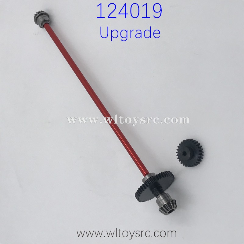 WLTOYS 124019 Upgrade Parts Central Drive Shaft Assembly, Red