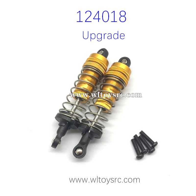 WLTOYS 124018 Upgrade parts Shock Absorbers Golden