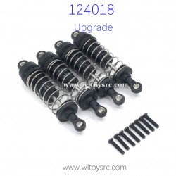 WLTOYS 124018 Upgrade parts Front and Rear Shock Absorbers Black
