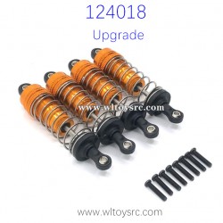 WLTOYS 124018 Upgrade parts Front and Rear Shock Absorbers Golden