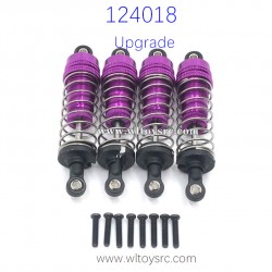 WLTOYS 124018 Upgrade parts Front and Rear Shock Absorbers Purple