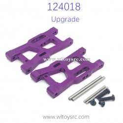 WLTOYS 124018 Upgrade parts, Front Swing Arm with Shaft Purple
