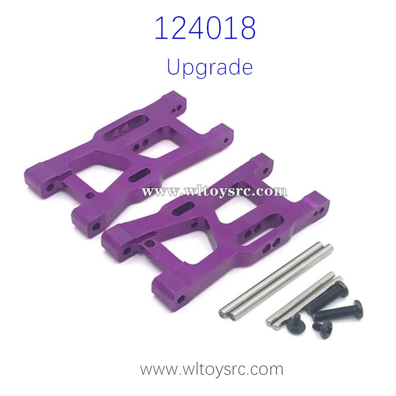 WLTOYS 124018 Upgrade parts, Front Swing Arm with Shaft Purple