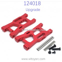 WLTOYS 124018 Upgrade parts, Front Swing Arm with Shaft Red